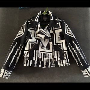 Pendleton blanket moto jacket XXS new without tags